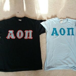 Black and blue αοπ tees